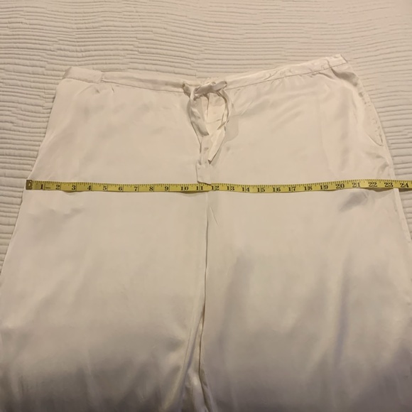 Women’s Silk Wide-Leg Coquette Minimalist Quite Luxury Lounging Pants Size 1X - Picture 12 of 13